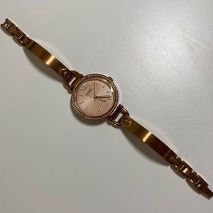 Rose Gold Tone Classic Minute Women’s Fossil Watch Stainless Steel Dainty BQ3163